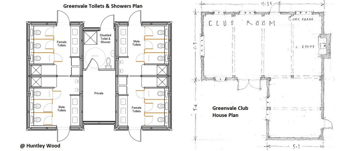 Club House and Toilet Layout