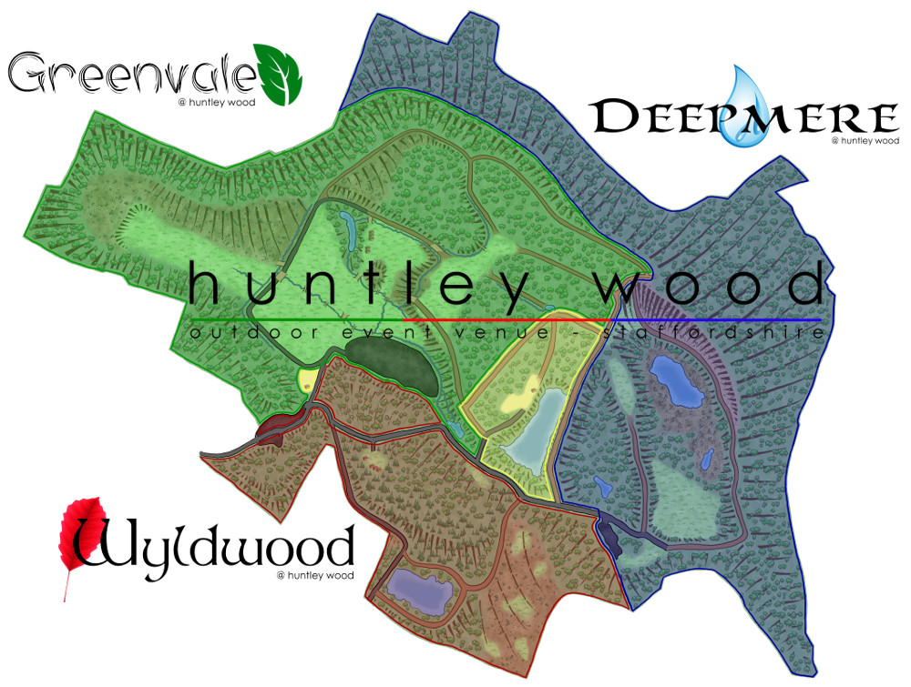Huntley Wood Map
